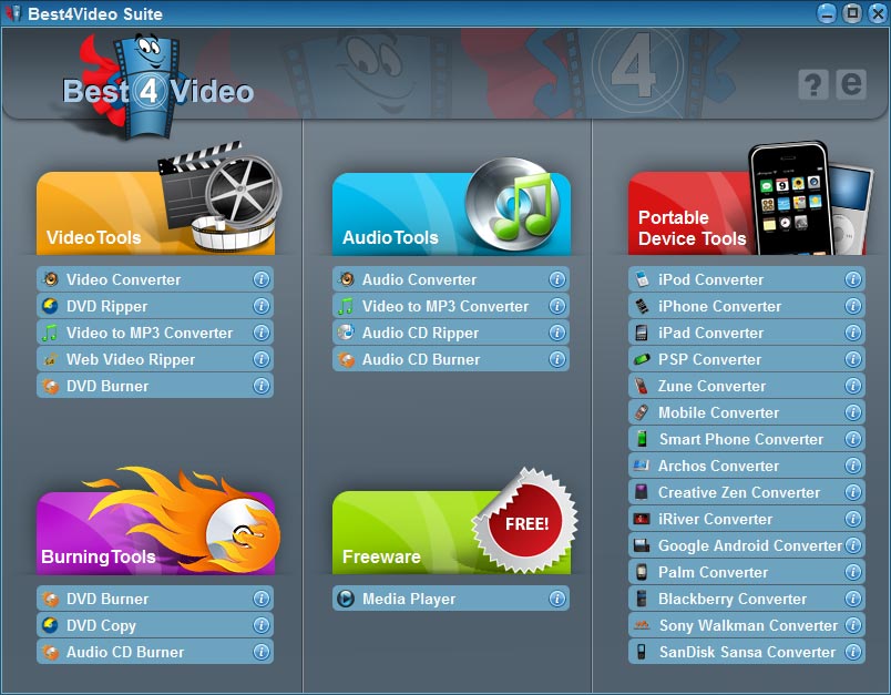 Windows 7 Best4VideoSuite 2.5.0 full